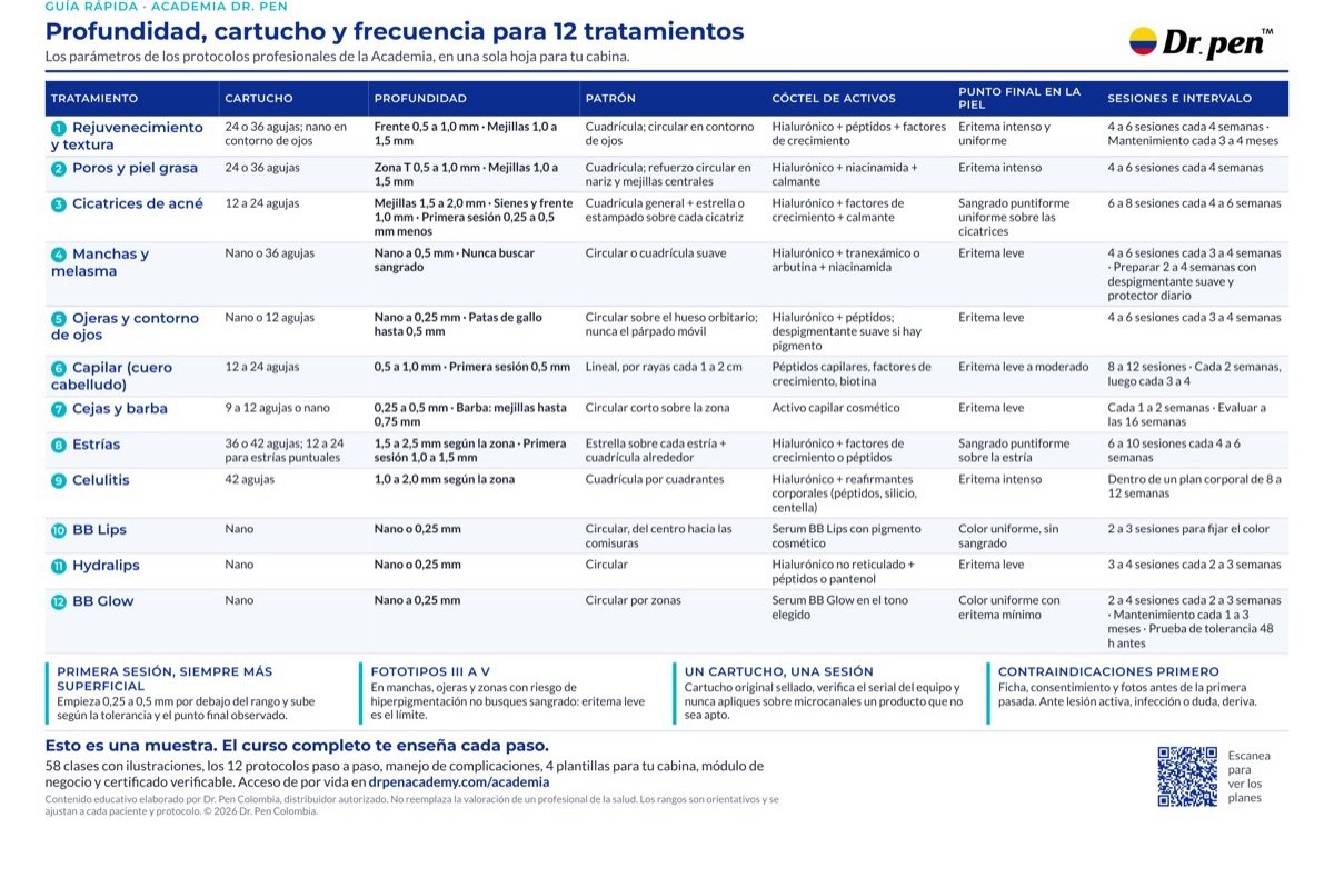 Vista previa de la guía rápida de 12 tratamientos